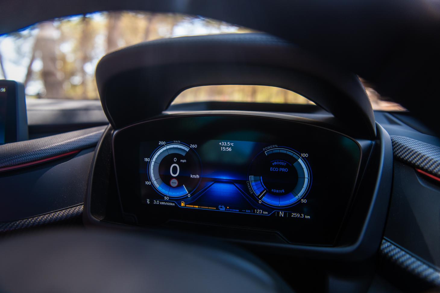 bmw i8 specs dashboard gauge eco pro mode